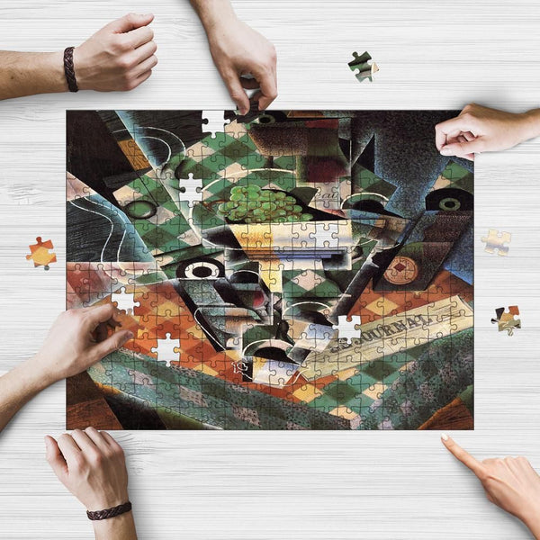 Wooden Jigsaw Puzzle Games for Adults and Kids | Fun Family time activity for Game nights | Vintage Abstract Art