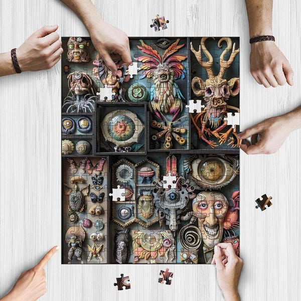 Jigsaw Puzzle Games for Adults and Kids | Fun Family time activity for Game nights | Wooden Jigsaw Puzzles | Alien Creatures