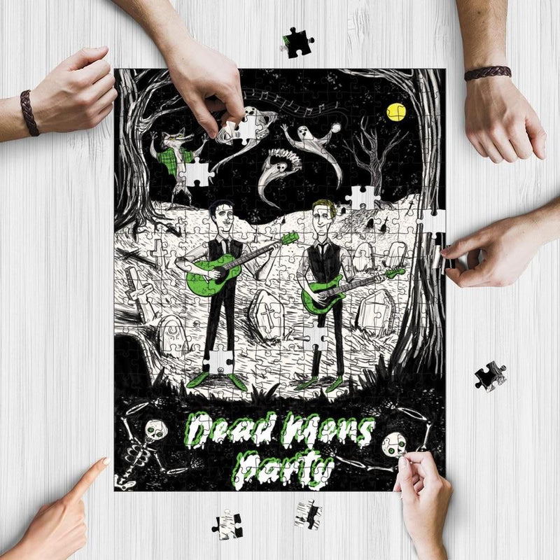 Wooden Jigsaw Puzzle Games for Adults and Teens | Cherished Fun Family time activity for Game nights | Dead's Man Party