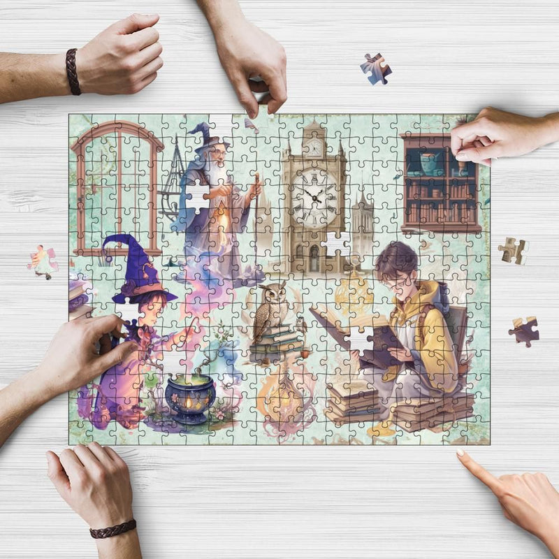 Wooden Jigsaw Puzzle Games for Adults and Teens | Cherished Fun Family time activity for Game nights | Magic