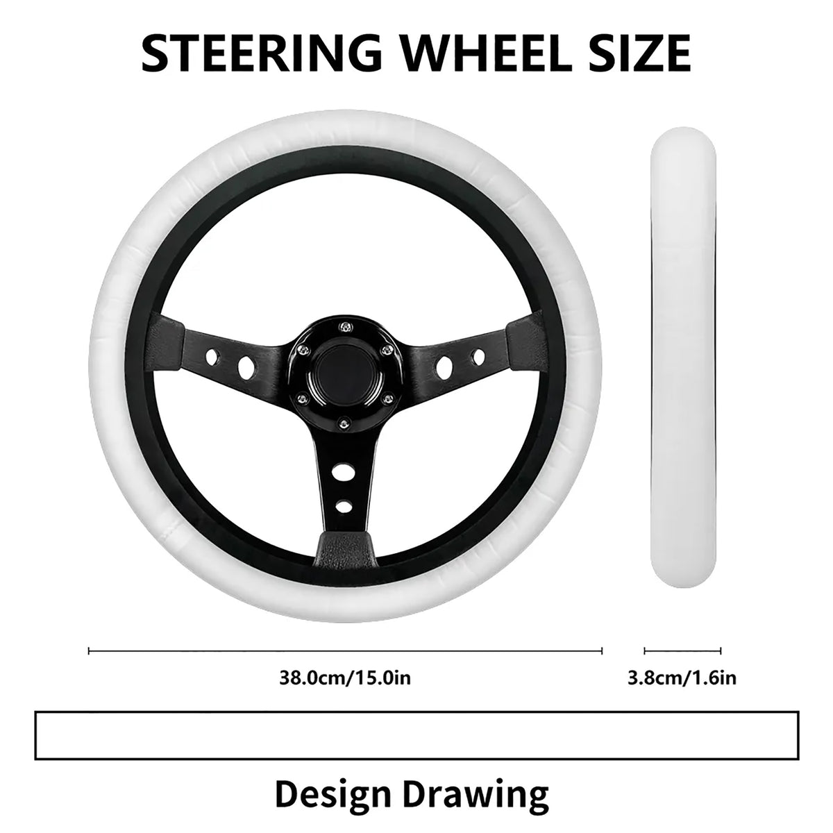 Pastel Goth Bats steering wheel cover with Halloween-inspired pattern