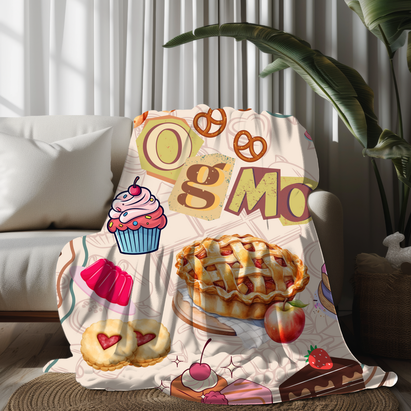 Grandparent day gift for Grandma | Cozy Sherpa Fleece Blanket for MeeMaw | Cool gift for Nana who has everything | OG Mom