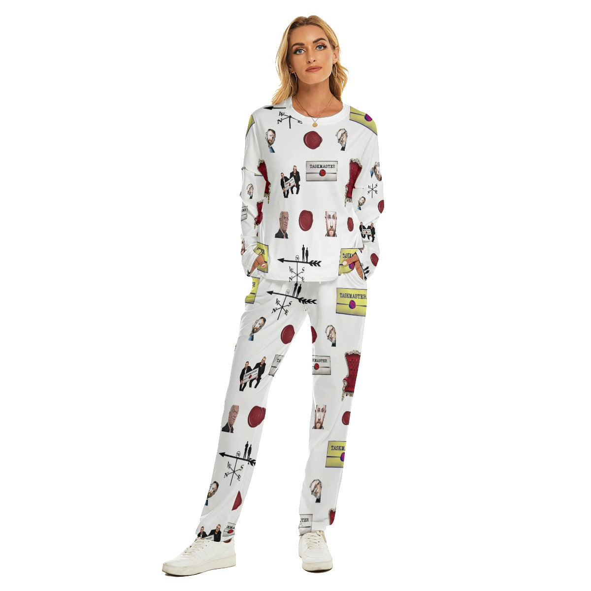 Taskmaster white Pajama set | Greg Davies Alex Horne | Cozy nightwear ...