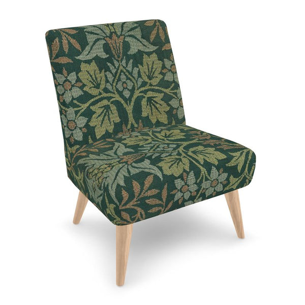 Accent Chair-Floral Colorful Modern -William Morris print-Teal floral