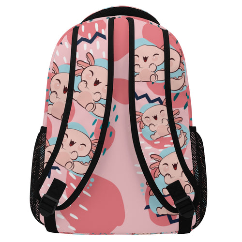 Back to School Essentials: Stylish, Practical Bags & Backpacks for Kids and Tweens. Whimsical Axolotl pattern
