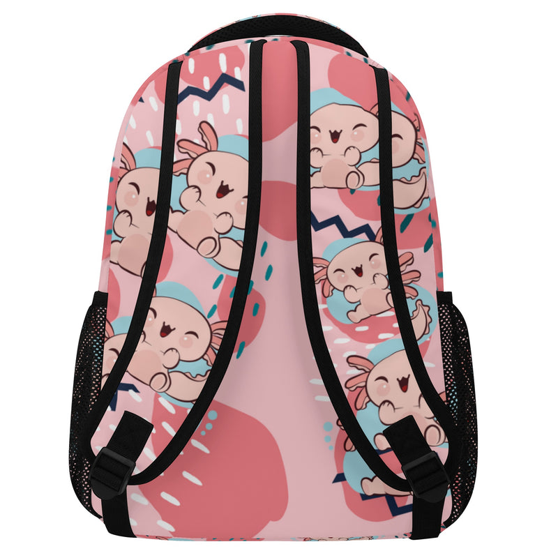 Back to School Essentials: Stylish, Practical Bags & Backpacks for Kids and Tweens. Whimsical Axolotl pattern