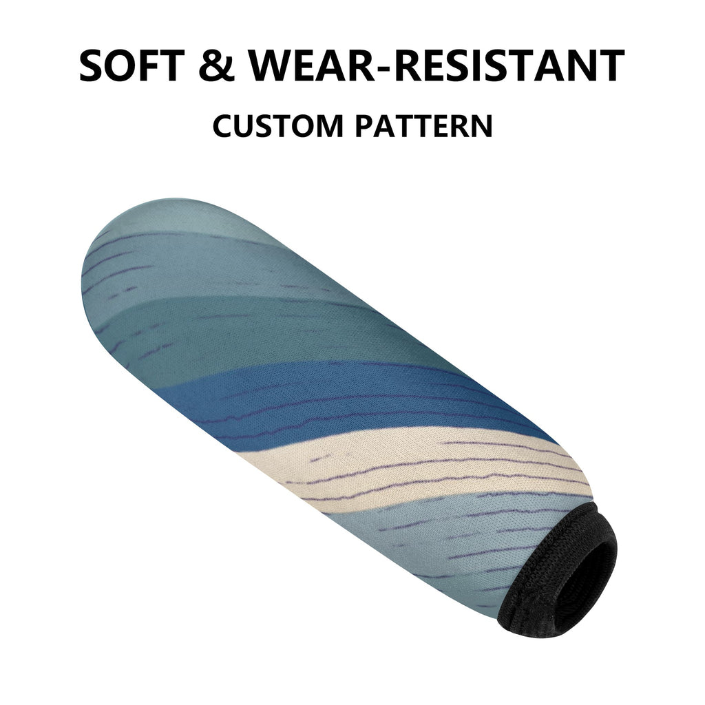 Universal Handbrake Cover for Cars | Hand Brake Protector | Vehicle Handbrake Sleeve - Retro Blue Sunset