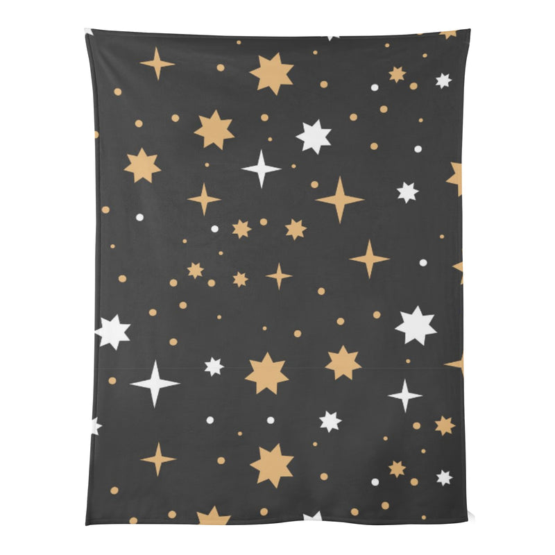 Boho Flannel Kids' Blanket - Cozy, Mysterious, and Breathable Throw -Halloween Boho Starry Night blanket for kids