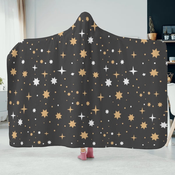Experience Ultimate Comfort & Style with Our Luxurious Hooded Blanket-Twinkling Stars Hoodie Blanket.