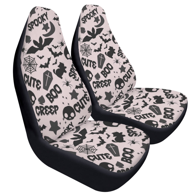 Car Accessories | Car Seat Covers for Front | Set of 2 | Sweat Protector | Vehicle Interiors– Spooky Boo