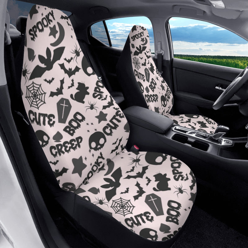 Car Accessories | Car Seat Covers for Front | Set of 2 | Sweat Protector | Vehicle Interiors– Spooky Boo