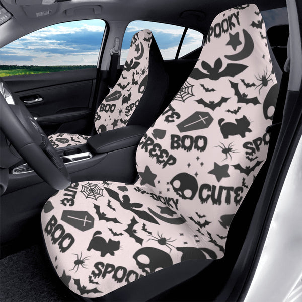 Car Accessories | Car Seat Covers for Front | Set of 2 | Sweat Protector | Vehicle Interiors– Spooky Boo