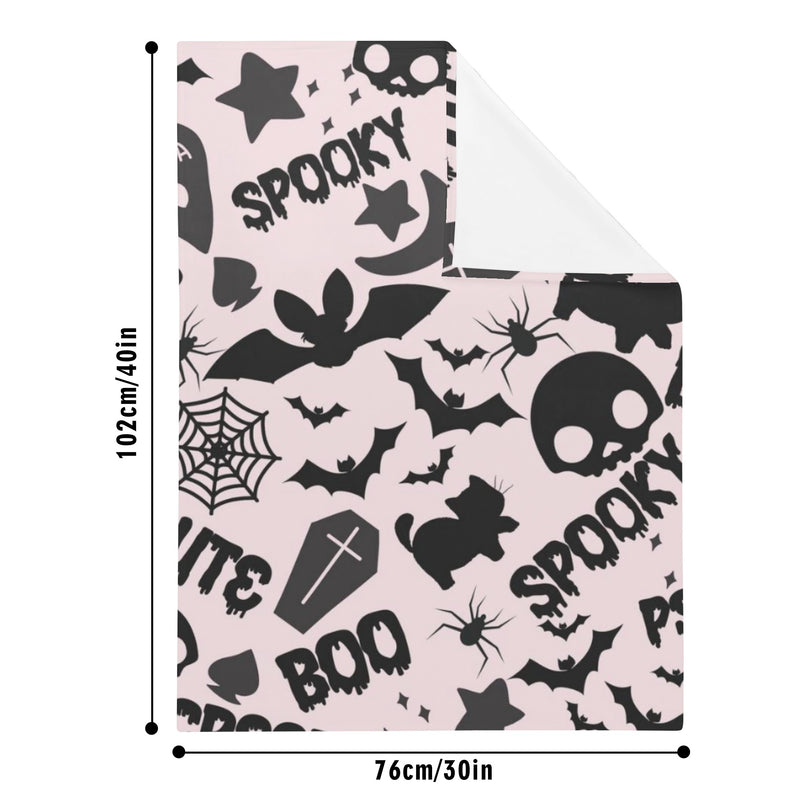 Best Breathable Cozy Flannel Blankets for Kids | Cute Halloween themed blankets | Spooky Boo