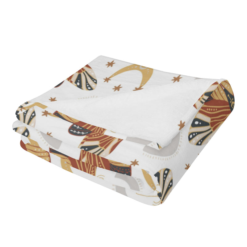 Stay Warm and Stylish: Flannel Blankets-Dark Academia Gothic style- Rustic Butterflies Wiccan White cozy blanket