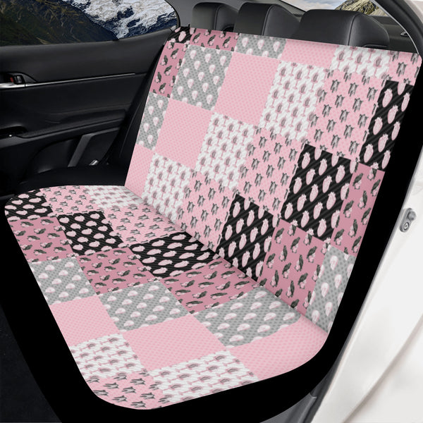 Car Accessories | Car Seat Covers for Back | Fitted Sweat Protector | Vehicle Interiors/Upholstery -Pastel Goth Checkered