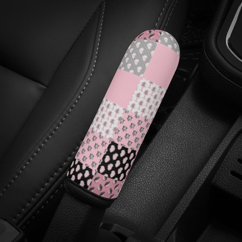 Universal Handbrake Cover for Cars | Hand Brake Protector | Vehicle Handbrake Sleeve - Pastel Goth Checkered