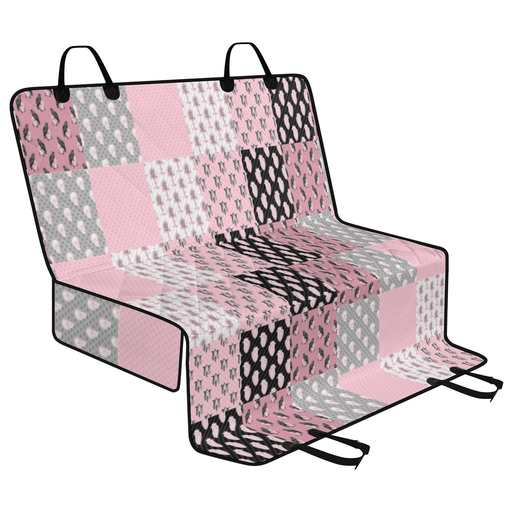 Dog Car Seat Covers and Hammocks | Pet Accessories | Back Seat Cover for Dogs and Cats- Pastel Goth Checkered