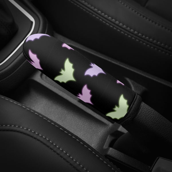 Universal Handbrake Cover for Cars | Hand Brake Protector | Vehicle Handbrake Sleeve - Pastel Goth Bats