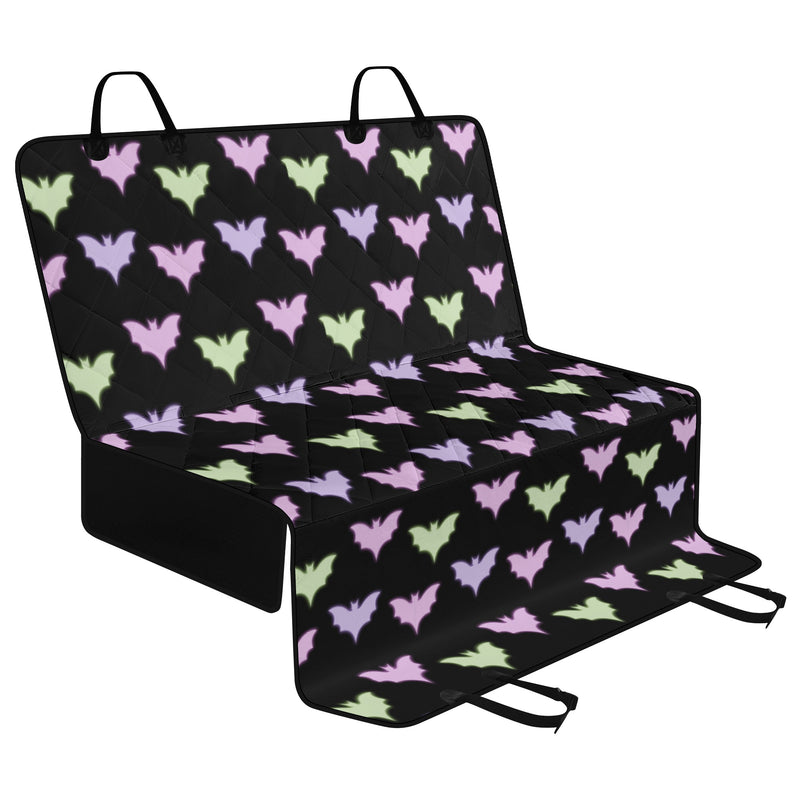 Dog Car Seat Covers and Hammocks | Pet Accessories | Back Seat Cover for Dogs and Cats - Pastel Goth Bats