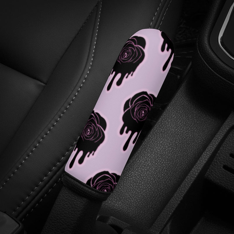 Universal Handbrake Cover for Cars | Hand Brake Protector | Vehicle Handbrake Sleeve - Halloween Black Roses