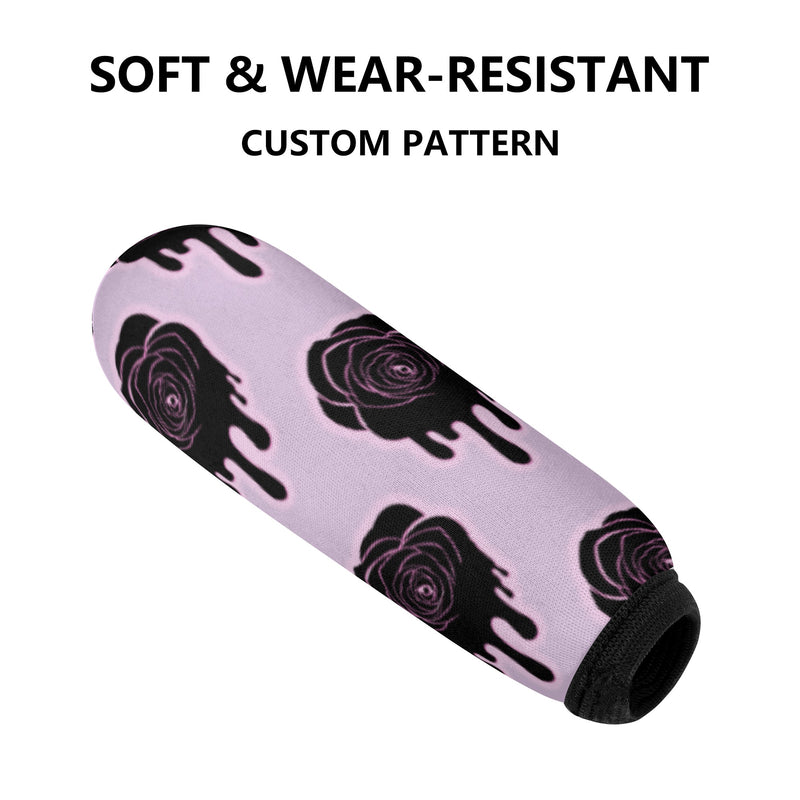 Universal Handbrake Cover for Cars | Hand Brake Protector | Vehicle Handbrake Sleeve - Halloween Black Roses