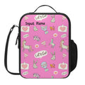 Lunch Bag | All-Over Print | Lunch Box Bag with Bottle Holder | Personalized | Spacious | Cute Unicorn