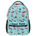 Personalized Back to School Essentials: Stylish & Practical Backpacks for Kids and Tweens. Blue Whimsical Donut pattern