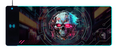 Wireless Charging Mouse Pad with RGB lighting-Waterproof-Oversized-Printed-Cyber Skull 1