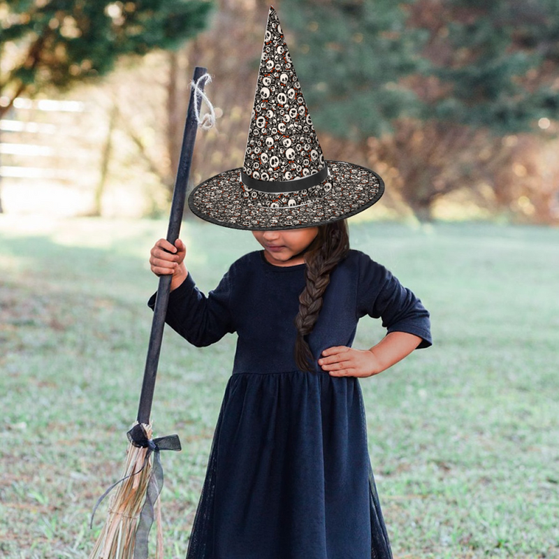 Halloween Witch Hat for Cosplay Parties or Birthday Celebrations-Skeleton Heap