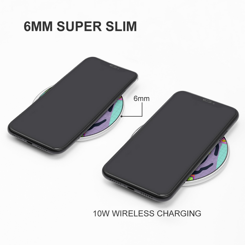 High Quality Wireless Charging Pad| Stylish, Practical, & Portable |10W | Psychedelic Aliens