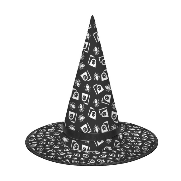 Halloween Witch Hat for Cosplay Parties or Birthday Celebrations-Axe and Spiders