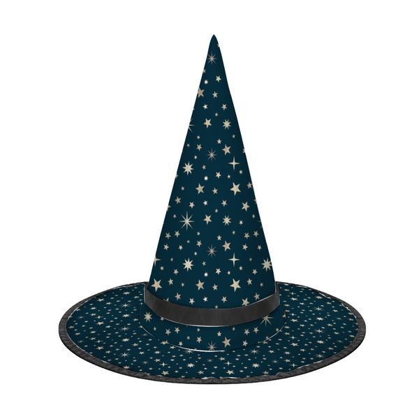 Halloween Witch Hat for Cosplay Parties or Birthday Celebrations- Starry Sky
